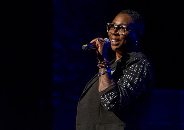 Comedian Gina Yashere performs in New York on Dec. 8, 2018.