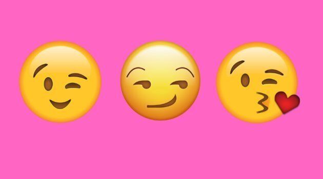 These three emojis are the most popular faces sent during "sexually suggestive messaging," according to a UBC study.