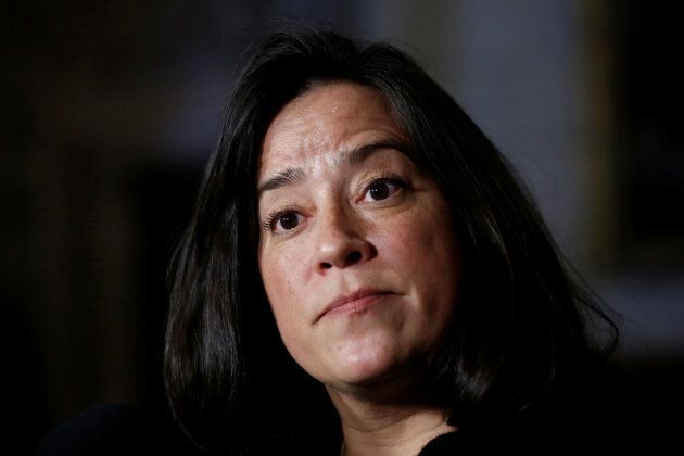Former Justice Minister Jody Wilson-Raybould during a news conference on Parliament Hill in Ottawa on Dec. 12, 2017.