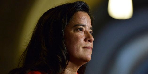 Justice Minister Jody Wilson-Raybould talks with media in Ottawa on June 6, 2017.