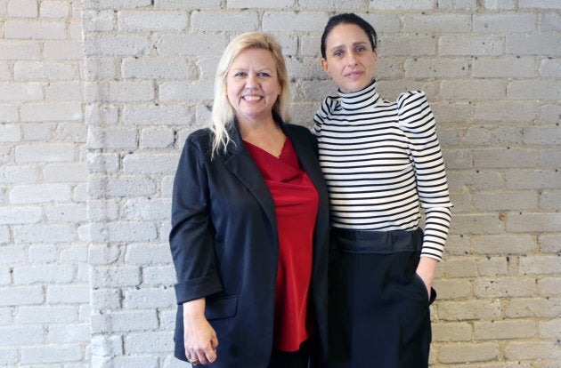 Jeannette VanderMarel (left) and Alison Gordon, co-CEOs of 48North Cannabis Corp., at their downtown Toronto office.