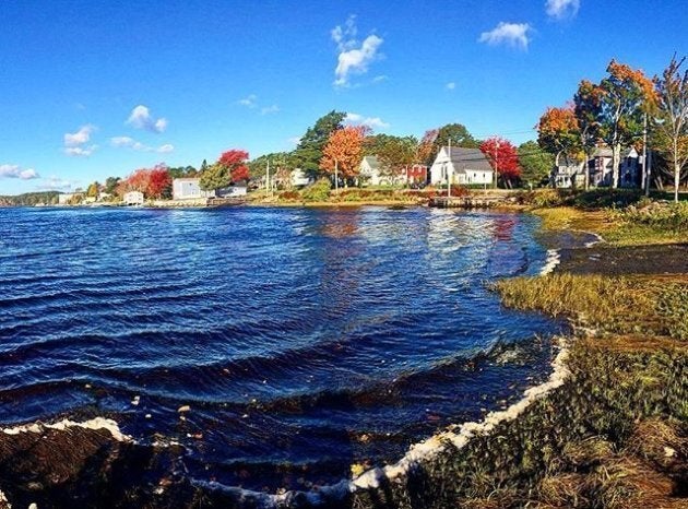 A view of the coast in Bridgewater, N.S.