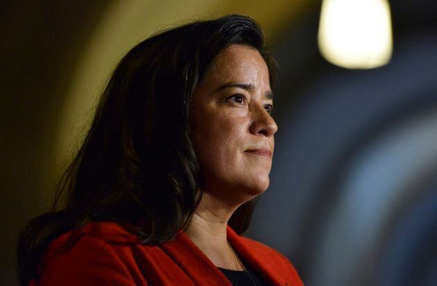 Justice Minister Jody Wilson-Raybould talks with media in Ottawa on June 6, 2017.