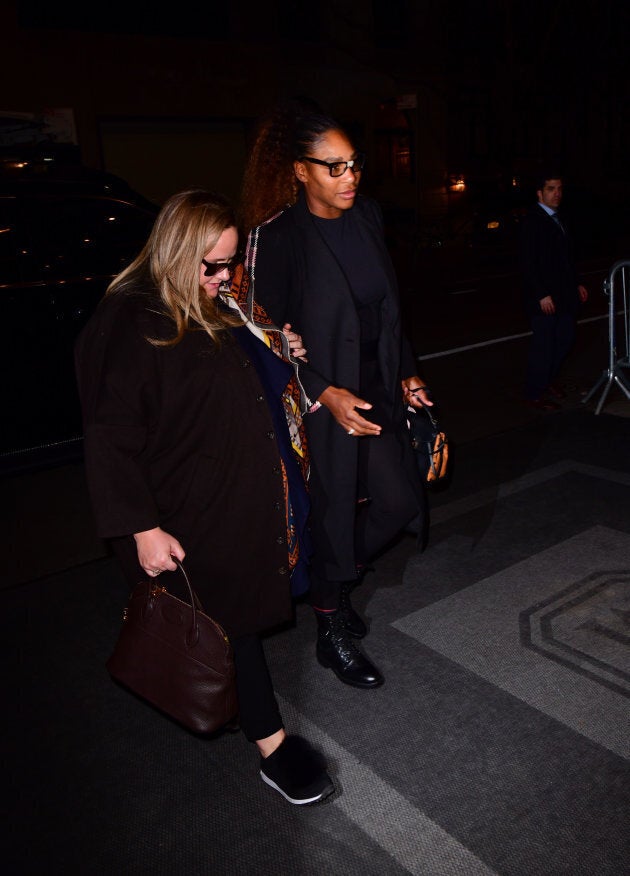 Serena Williams stopped by to dine with her good friend the duchess.