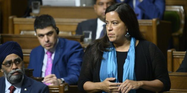 Liberal MP Jody Wilson-Raybould speaks in the House of Commons on Parliament Hill in Ottawa on Feb. 20, 2019.