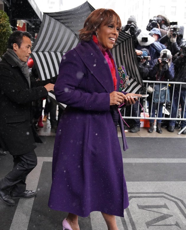 Gayle King leaving The Mark Hotel on 20, 2019.