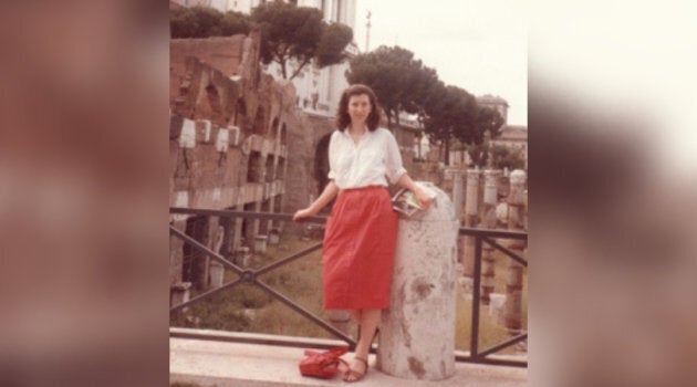 Leona Huggins on her first trip to Rome in 1984.