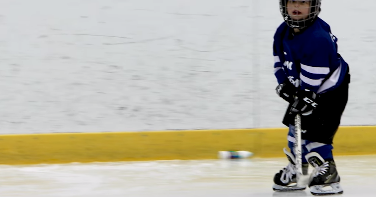 Mic'd Up 4YearOld Is All Of Us Learning To Play Hockey HuffPost Parents