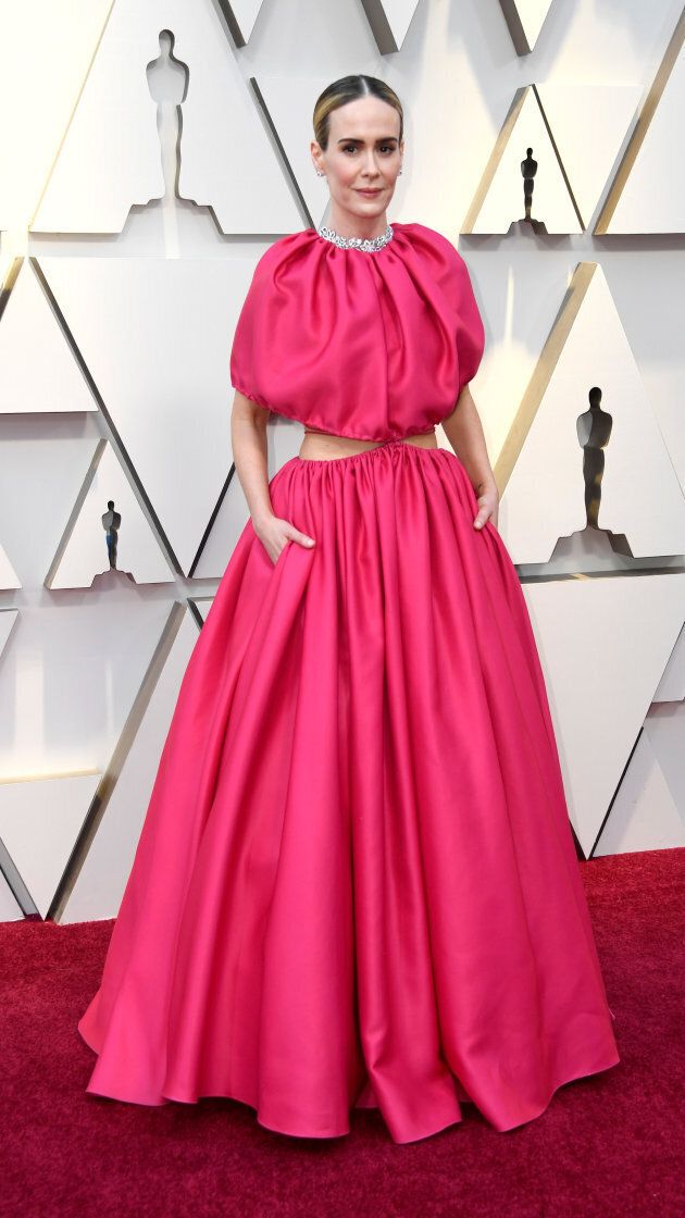 Sarah Paulson at the Oscars on Sunday night.