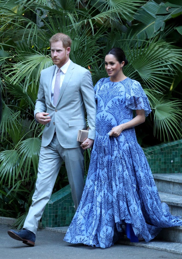 The couple at the residence of King Mohammed VI of Morocco.