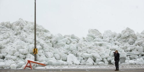 Watch As Lake Erie Sends A Massive 40-Foot 'Ice Tsunami' Crashing