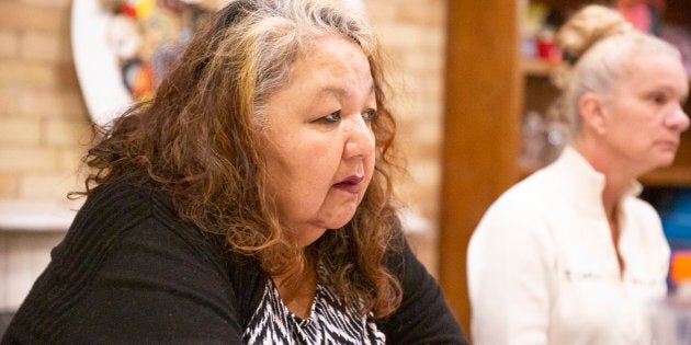 Brandi Nashkewa at the Seeking Safety program for trauma and substance abuse at the Native Women's Resource Centre of Toronto on Feb. 21, 2019.