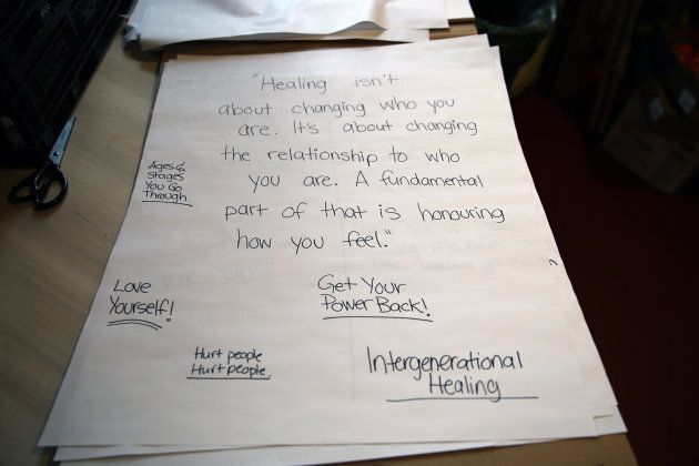 At the Seeking Safety class at the Native Women's Resource Centre of Toronto, Indigenous women grappling with trauma and substance abuse learn ways to cope, and manage stress.