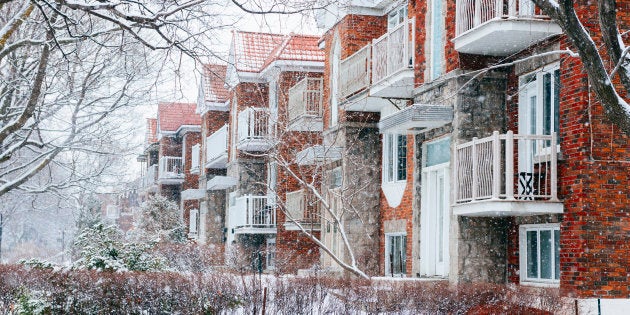 An apartment complex in Montreal. Canada's house price growth will be subdued in the coming years, but there will be upward pressure on the rental market, experts say.