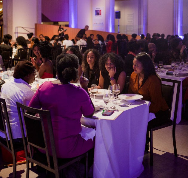 Members of Black Wimmin Artists dine at The Feast.