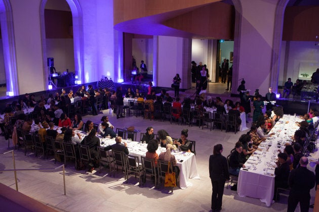 Members of Black Wimmin Artists dine at The Feast, the group's first gathering hosted at the AGO on Jan. 25, 2019.