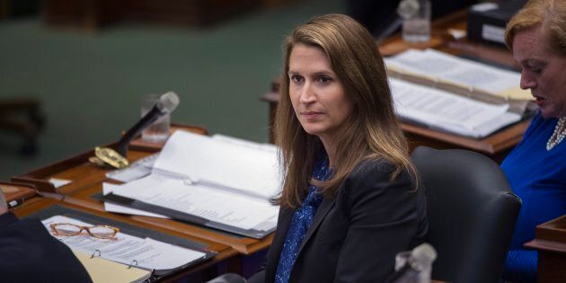 Attorney General of Ontario Caroline Mulroney sits in the Legislative Assembly of Ontario on Sept. 17 2018.