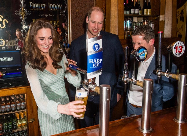 Kate is pretty decent at pouring a pint! (She didn't attempt Guinness, though.)