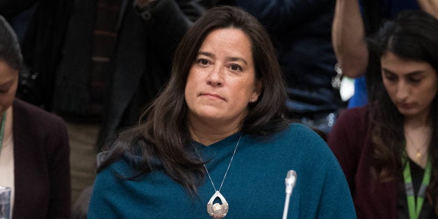 Former Canadian Justice Minister Jody Wilson-Raybould arrives to give her testimony before a justice committee hearing on Parliament Hill in Ottawa on Feb. 27, 2019.