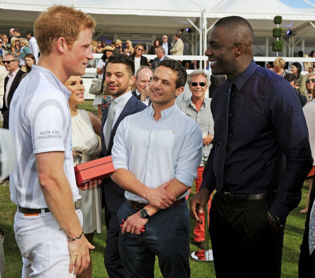 Prince Harry and Idris Elba at the Audi Polo Challenge at Coworth Park Polo Club on Aug. 4, 2013. This friendship goes back a while!