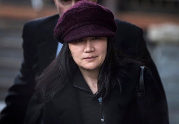 Huawei chief financial officer Meng Wanzhou leaves her home to attend a court appearance in Vancouver, B.C. on Jan. 29, 2019.
