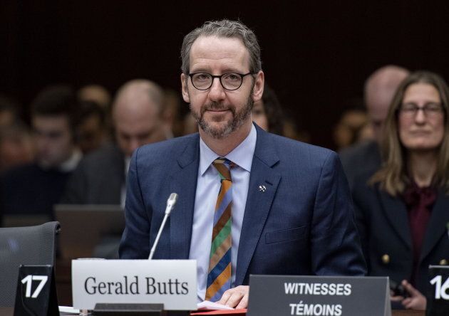 Gerald Butts, former principal secretary to Prime Minister Justin Trudeau, prepares to appear a Commons committee studying the SNC Lavalin affair in Ottawa on March 6, 2019.