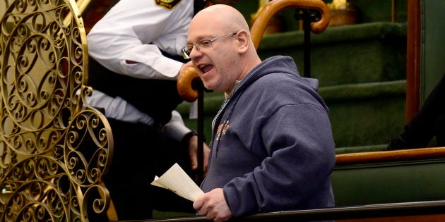 'She's like a robot stuck on stupid,' a man shouts at Ontario Minister Lisa MacLeod from the public gallery at Queen's Park on March 7, 2019.