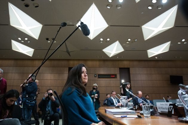 Former Canadian justice minister Jody Wilson-Raybould prior to giving her testimony about the SNC-Lavalin affair on Feb. 27, 2019.