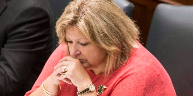 Ontario's Education Minister Lisa Thompson attends question period at the Ontario legislature in Toronto on Aug. 2, 2018.