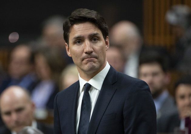 Prime Minister Justin Trudeau delivers a statement on the Christchurch, New Zealand terrorist attack in the House of Commons, on Monday, March 18, 2019.