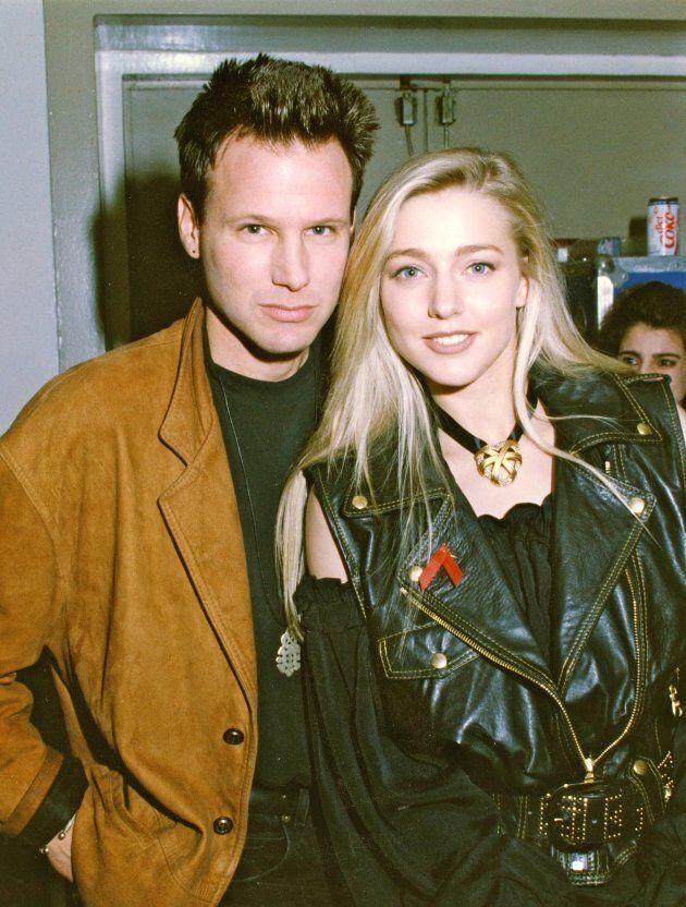 Corey Hart and his wife Julie Masse in the 90s.