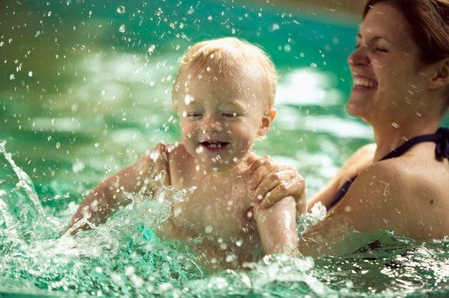 Learning to swim is a great family activity, notes the AAP.