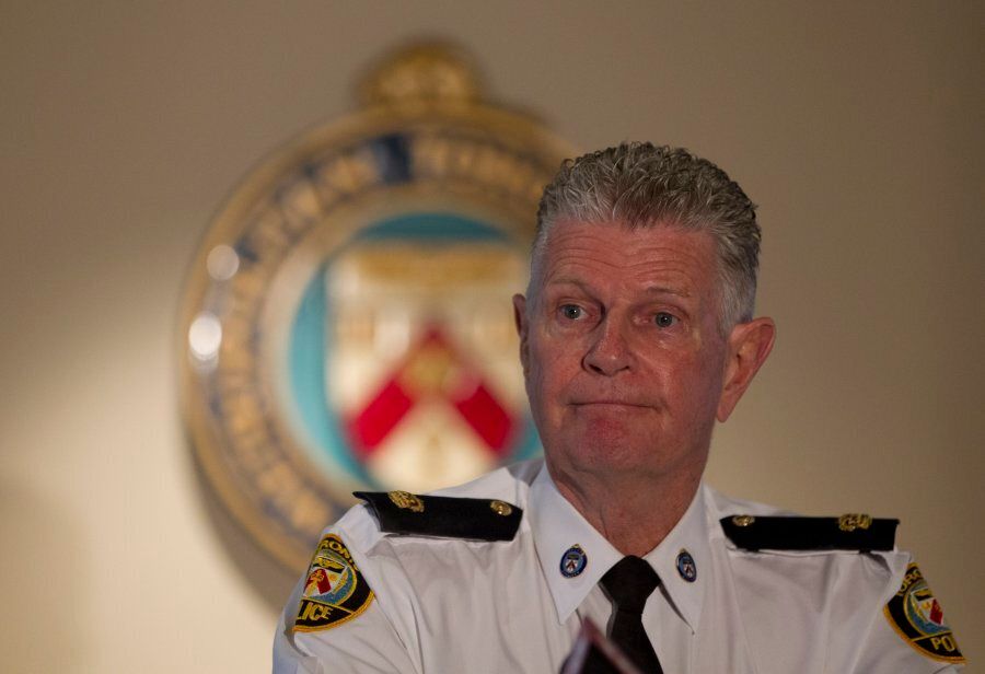 Toronto Police Supt. Ron Taverner speaks to the media in a 2012 file photo. Ontario's integrity commissioner found that the premier did not break the law in Taverner's appointment as OPP commissioner, but the selection process wasn't fair to other candidates, either.