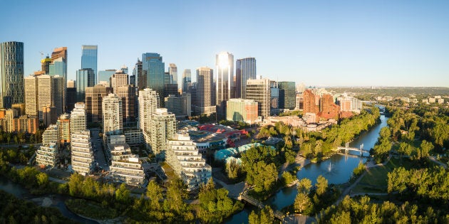 An aerial view of downtown Calgary. The city ranks has the most affordable housing market of any major metro area in the U.S. or Canada, according to Zoocasa.