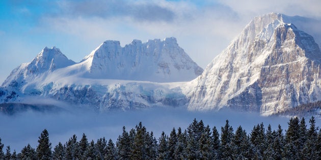 File photo of the Rocky Mountains in Banff National Park in winter.