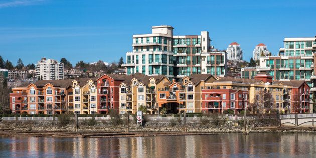 Apartment housing in the Greater Vancouver city of New Westminster. Vancouver's closely-watched housing market clocked another weak month in March.