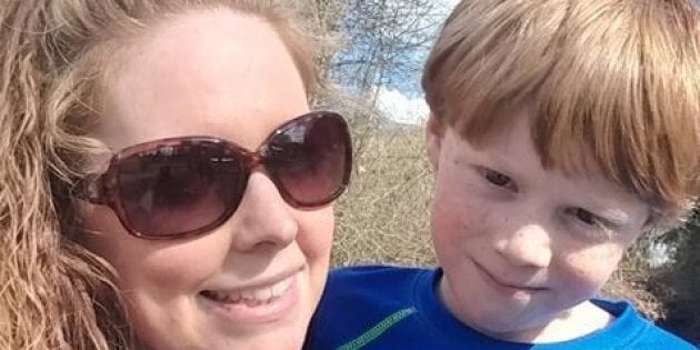 Chelsea Bromley and her son Zach.