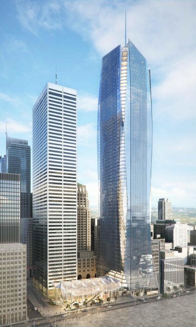 The proposed Commerce Court III office tower in downtown Toronto.