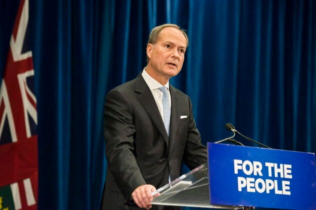 Peter Bethlenfalvy, President of the Treasury Board, speaks at Queen's Park in Toronto, Ont. on Sept. 25, 2018.