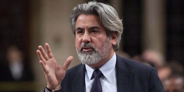 Canadian Heritage and Multiculturalism Minister Pablo Rodriguez speaks in the House of Commons on Nov. 23, 2018 in Ottawa. Rodriguez's department is responsible for the development of a new national anti-racism strategy.