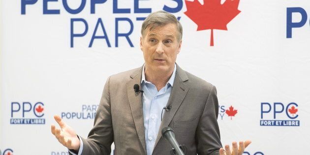 People's Party of Canada Leader MaximeBernier speaks during a candidate nomination event for the upcoming federal byelection in the riding of Outremont in Montreal on Jan. 27, 2019.