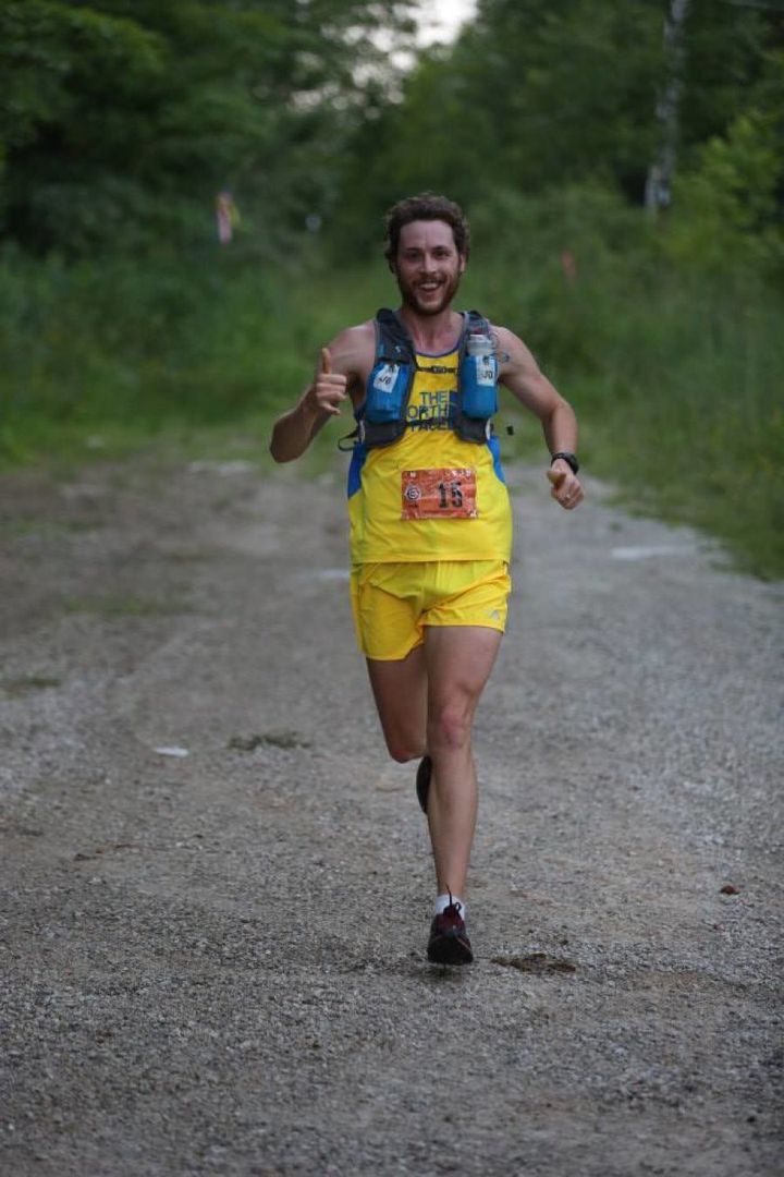Running in the North Face Endurance Challenge Blue Mountain in 2014.