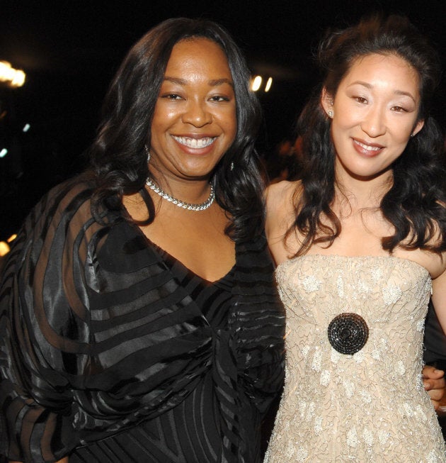 Shonda Rhimes and Sandra Oh.