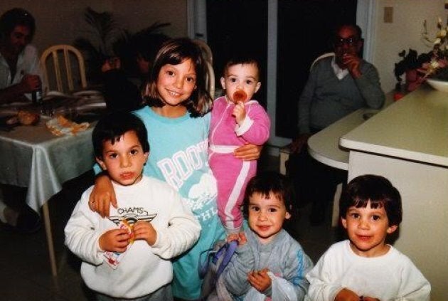 Or Har-Gil with her cousins shortly after arriving in Canada.