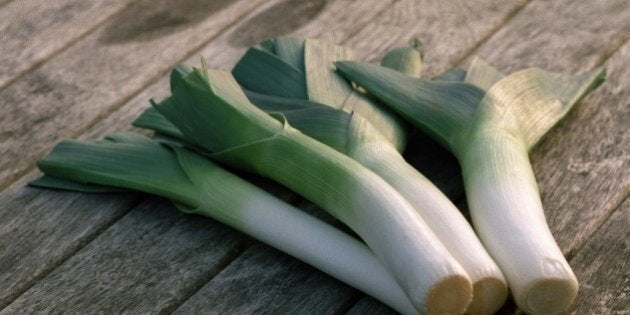 AUCKLAND, NEW ZEALAND - SEPTEMBER 14: Leeks. (Photo by Alex Robertson/Getty Images)