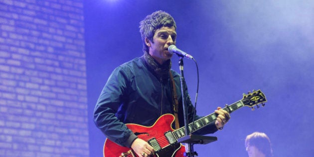 Photo by: KGC-138/STAR MAX/IPx 3/10/15 Noel Gallagher of Noel Gallagher's High Flying Birds in concert at the O2 Arena. (London, England, UK)