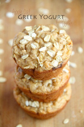 Apple Oat Greek Yogurt Muffins