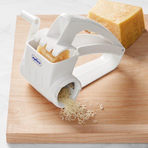 This cheese grater is strong enough to shred tough items like candied nuts.