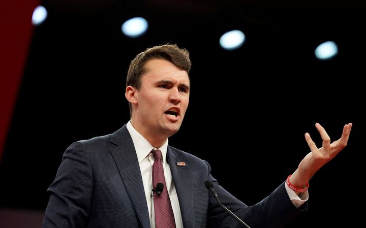 Founder and president of Turning Point USA Charlie Kirk speaks at the Conservative Political Action Conference in Oxon Hill, Maryland, on Feb. 28, 2019.