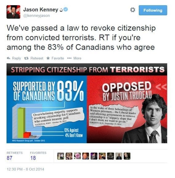 Jason Kenney's Staff Behind Anti-Trudeau Graphics He